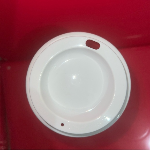 Starbucks 2013 16 Oz Plastic Red Christmas Coffee Cup Holiday Travel Mug w/ Lid - Picture 4 of 6